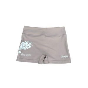 Civil regime darc sport ash pink mauve flame rose print spandex gym short size M